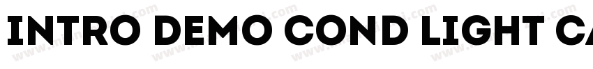 Intro Demo Cond Light CAPS字体转换